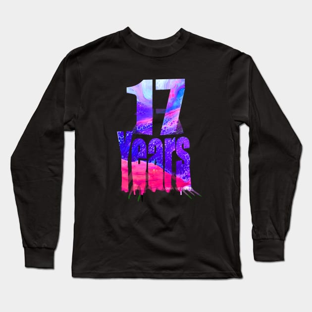 17 years old Long Sleeve T-Shirt by Yous Sef